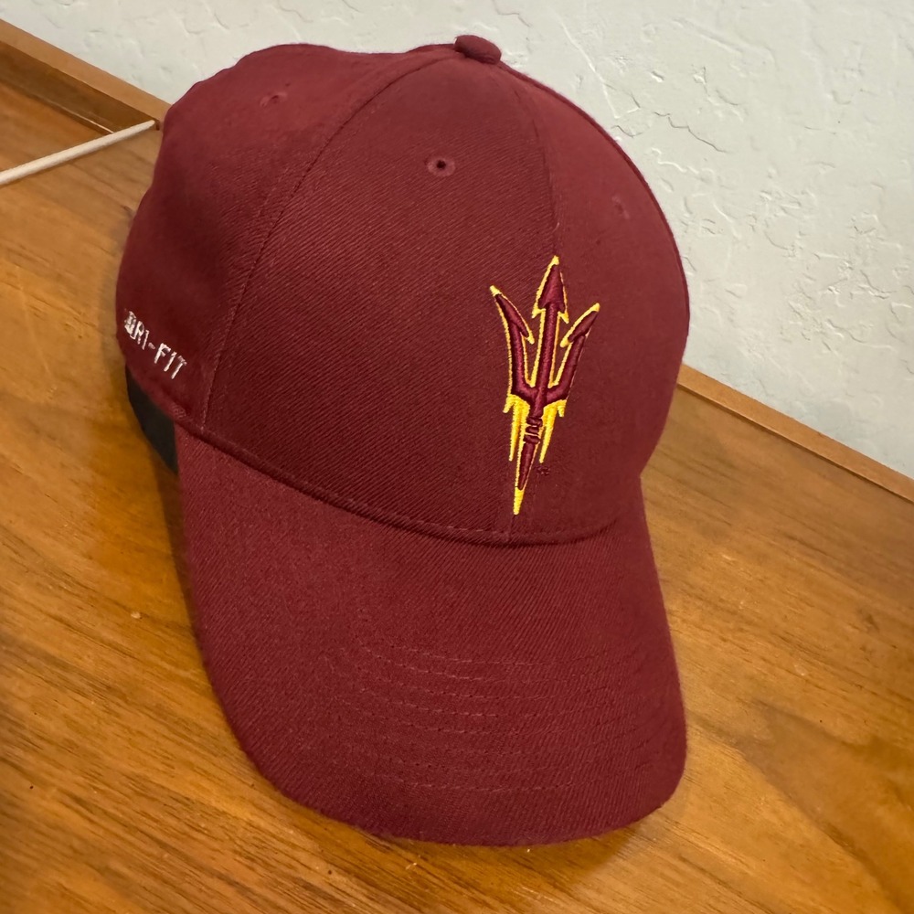 Nike Arizona State Sun Devils Hat Mens L/XL Maroon Excellent Dri-FIT Legacy91